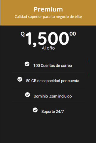 Correo Plan Premium
