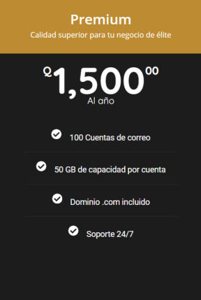 Correo Plan Premium